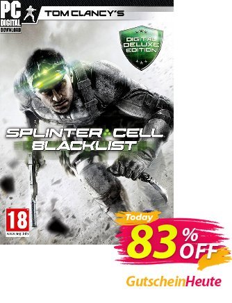 Tom Clancys Splinter Cell Blacklist - Deluxe Edition PC Coupon, discount Tom Clancys Splinter Cell Blacklist - Deluxe Edition PC Deal. Promotion: Tom Clancys Splinter Cell Blacklist - Deluxe Edition PC Exclusive Easter Sale offer 