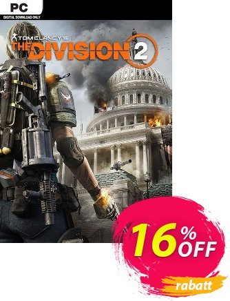 Tom Clancy's The Division 2 PC + DLC Coupon, discount Tom Clancy's The Division 2 PC + DLC Deal. Promotion: Tom Clancy's The Division 2 PC + DLC Exclusive Easter Sale offer 