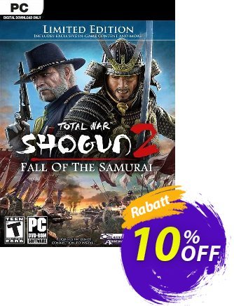 Total War: Shogun 2 Fall of the Samurai - Limited Edition PC Coupon, discount Total War: Shogun 2 Fall of the Samurai - Limited Edition PC Deal. Promotion: Total War: Shogun 2 Fall of the Samurai - Limited Edition PC Exclusive Easter Sale offer 