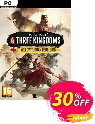 Total War Three Kingdoms PC + DLC - EU  Gutschein Total War Three Kingdoms PC + DLC (EU) Deal Aktion: Total War Three Kingdoms PC + DLC (EU) Exclusive Easter Sale offer 