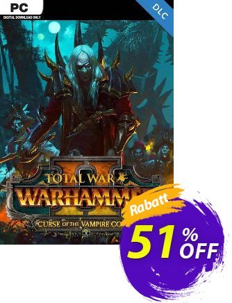 Total War Warhammer II 2 PC - Curse of the Vampire Coast DLC (WW) discount coupon Total War Warhammer II 2 PC - Curse of the Vampire Coast DLC (WW) Deal - Total War Warhammer II 2 PC - Curse of the Vampire Coast DLC (WW) Exclusive Easter Sale offer 