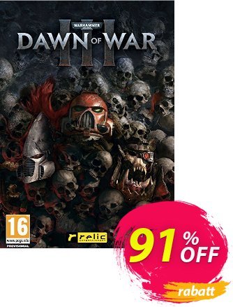 Warhammer 40.000 Dawn of War III 3 PC Coupon, discount Warhammer 40.000 Dawn of War III 3 PC Deal. Promotion: Warhammer 40.000 Dawn of War III 3 PC Exclusive Easter Sale offer 