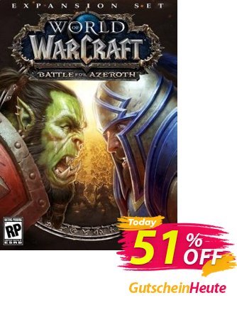 World of Warcraft Battle for Azeroth DLC PC - US  Gutschein World of Warcraft Battle for Azeroth DLC PC (US) Deal Aktion: World of Warcraft Battle for Azeroth DLC PC (US) Exclusive Easter Sale offer 