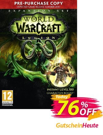 World of Warcraft (WoW): Legion PC/Mac (EU) Coupon, discount World of Warcraft (WoW): Legion PC/Mac (EU) Deal. Promotion: World of Warcraft (WoW): Legion PC/Mac (EU) Exclusive Easter Sale offer 