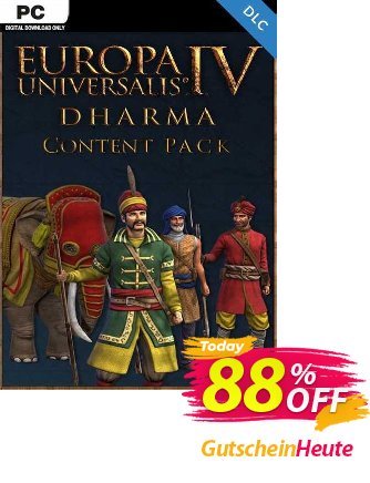 Europa Universalis IV 4 Dharma Content Pack PC Gutschein Europa Universalis IV 4 Dharma Content Pack PC Deal Aktion: Europa Universalis IV 4 Dharma Content Pack PC Exclusive Easter Sale offer 