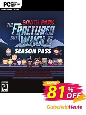 South Park: The Fractured but Whole - Season Pass PC - EU  Gutschein South Park: The Fractured but Whole - Season Pass PC (EU) Deal Aktion: South Park: The Fractured but Whole - Season Pass PC (EU) Exclusive Easter Sale offer 
