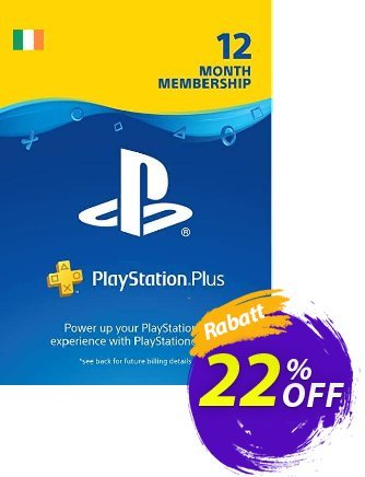 PlayStation Plus - 12 Month Subscription (Ireland) Coupon, discount PlayStation Plus - 12 Month Subscription (Ireland) Deal. Promotion: PlayStation Plus - 12 Month Subscription (Ireland) Exclusive Easter Sale offer 