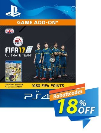 1050 FIFA 17 Points PS4 PSN Code - UK account Gutschein 1050 FIFA 17 Points PS4 PSN Code - UK account Deal Aktion: 1050 FIFA 17 Points PS4 PSN Code - UK account Exclusive Easter Sale offer 