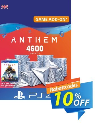 Anthem 4600 Shards PS4 (UK) Coupon, discount Anthem 4600 Shards PS4 (UK) Deal. Promotion: Anthem 4600 Shards PS4 (UK) Exclusive Easter Sale offer 