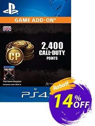 Call of Duty - COD Black Ops III 3 Points 2000 - +400 PS4 Gutschein Call of Duty (COD) Black Ops III 3 Points 2000 (+400) PS4 Deal Aktion: Call of Duty (COD) Black Ops III 3 Points 2000 (+400) PS4 Exclusive Easter Sale offer 