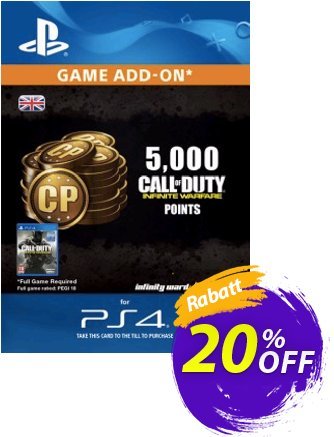 Call of Duty (COD) Infinite Warfare - 5000 Points PS4 discount coupon Call of Duty (COD) Infinite Warfare - 5000 Points PS4 Deal - Call of Duty (COD) Infinite Warfare - 5000 Points PS4 Exclusive Easter Sale offer 
