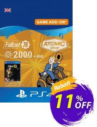 Fallout 76 - 2400 Atoms PS4 Coupon, discount Fallout 76 - 2400 Atoms PS4 Deal. Promotion: Fallout 76 - 2400 Atoms PS4 Exclusive Easter Sale offer 