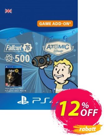 Fallout 76 - 500 Atoms PS4 discount coupon Fallout 76 - 500 Atoms PS4 Deal - Fallout 76 - 500 Atoms PS4 Exclusive Easter Sale offer 