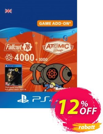 Fallout 76 - 5000 Atoms PS4 discount coupon Fallout 76 - 5000 Atoms PS4 Deal - Fallout 76 - 5000 Atoms PS4 Exclusive Easter Sale offer 