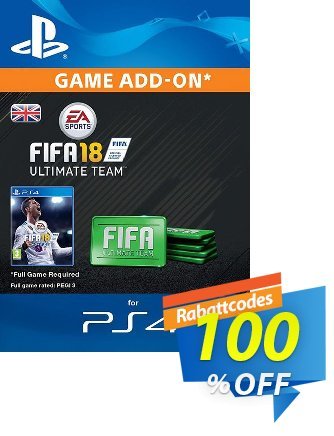 FIFA 18 Ultimate Team Pack PS4 discount coupon FIFA 18 Ultimate Team Pack PS4 Deal - FIFA 18 Ultimate Team Pack PS4 Exclusive Easter Sale offer 