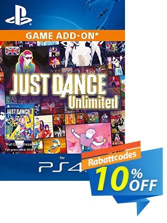 Just Dance Unlimited 12 months PS4 discount coupon Just Dance Unlimited 12 months PS4 Deal - Just Dance Unlimited 12 months PS4 Exclusive Easter Sale offer 