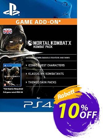 Mortal Kombat X Kombat Pack PS4 discount coupon Mortal Kombat X Kombat Pack PS4 Deal - Mortal Kombat X Kombat Pack PS4 Exclusive Easter Sale offer 