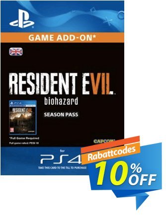 Resident Evil 7 - Biohazard Season Pass PS4 Coupon, discount Resident Evil 7 - Biohazard Season Pass PS4 Deal. Promotion: Resident Evil 7 - Biohazard Season Pass PS4 Exclusive Easter Sale offer 