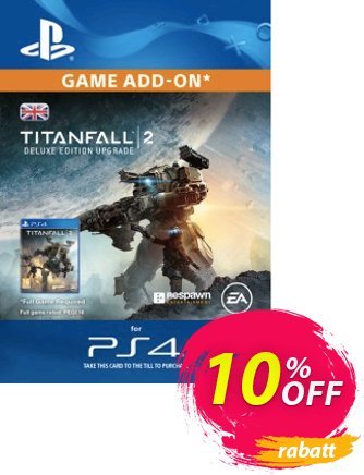 Titanfall 2 Deluxe Edition ADD-ON PS4 discount coupon Titanfall 2 Deluxe Edition ADD-ON PS4 Deal - Titanfall 2 Deluxe Edition ADD-ON PS4 Exclusive Easter Sale offer 