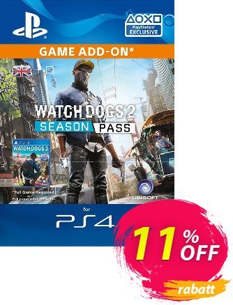 Watchdogs 2 Season Pass PS4 Coupon, discount Watchdogs 2 Season Pass PS4 Deal. Promotion: Watchdogs 2 Season Pass PS4 Exclusive Easter Sale offer 