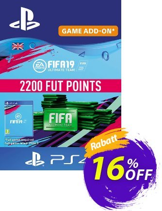 2200 FIFA 19 Points PS4 PSN Code - UK account discount coupon 2200 FIFA 19 Points PS4 PSN Code - UK account Deal - 2200 FIFA 19 Points PS4 PSN Code - UK account Exclusive Easter Sale offer 