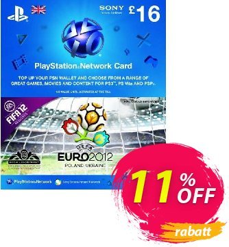 Playstation Network Card - £16 - Euro 2012 Branded discount coupon Playstation Network Card - £16 - Euro 2012 Branded Deal - Playstation Network Card - £16 - Euro 2012 Branded Exclusive Easter Sale offer 