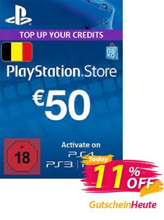 PlayStation Network - PSN Card - 50 EUR - Belgium  Gutschein PlayStation Network (PSN) Card - 50 EUR (Belgium) Deal Aktion: PlayStation Network (PSN) Card - 50 EUR (Belgium) Exclusive Easter Sale offer 