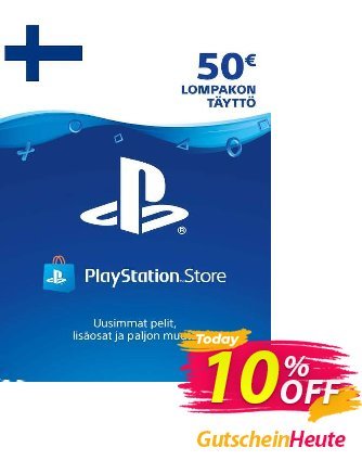 Playstation Network (PSN) Card 50 EUR (Finland) Coupon, discount Playstation Network (PSN) Card 50 EUR (Finland) Deal. Promotion: Playstation Network (PSN) Card 50 EUR (Finland) Exclusive Easter Sale offer 