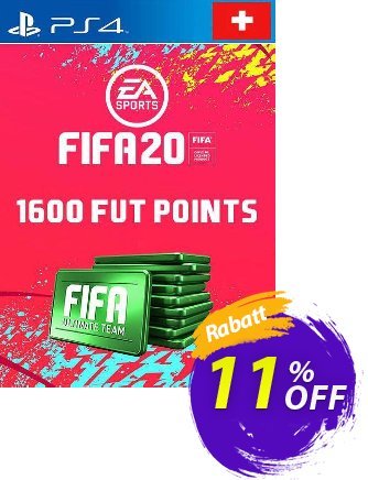 1600 FIFA 20 Ultimate Team Points PS4 (Switzerland) Coupon, discount 1600 FIFA 20 Ultimate Team Points PS4 (Switzerland) Deal. Promotion: 1600 FIFA 20 Ultimate Team Points PS4 (Switzerland) Exclusive Easter Sale offer 