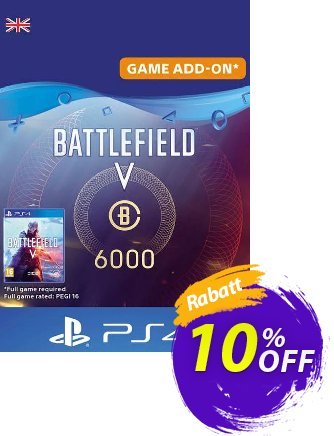 Battlefield V 5 - Battlefield Currency 6000 PS4 (UK) Coupon, discount Battlefield V 5 - Battlefield Currency 6000 PS4 (UK) Deal. Promotion: Battlefield V 5 - Battlefield Currency 6000 PS4 (UK) Exclusive Easter Sale offer 