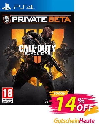 Call of Duty (COD) Black Ops 4 PS4 Beta Coupon, discount Call of Duty (COD) Black Ops 4 PS4 Beta Deal. Promotion: Call of Duty (COD) Black Ops 4 PS4 Beta Exclusive Easter Sale offer 