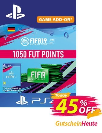 Fifa 19 - 1050 FUT Points PS4 (Germany) Coupon, discount Fifa 19 - 1050 FUT Points PS4 (Germany) Deal. Promotion: Fifa 19 - 1050 FUT Points PS4 (Germany) Exclusive Easter Sale offer 