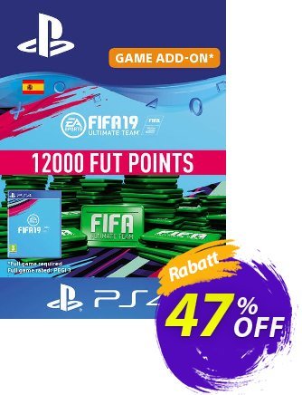 Fifa 19 - 12000 FUT Points PS4 (Spain) Coupon, discount Fifa 19 - 12000 FUT Points PS4 (Spain) Deal. Promotion: Fifa 19 - 12000 FUT Points PS4 (Spain) Exclusive Easter Sale offer 