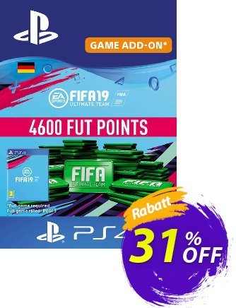 Fifa 19 - 4600 FUT Points PS4 (Germany) Coupon, discount Fifa 19 - 4600 FUT Points PS4 (Germany) Deal. Promotion: Fifa 19 - 4600 FUT Points PS4 (Germany) Exclusive Easter Sale offer 