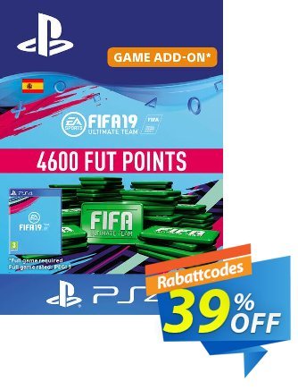 Fifa 19 - 4600 FUT Points PS4 (Spain) Coupon, discount Fifa 19 - 4600 FUT Points PS4 (Spain) Deal. Promotion: Fifa 19 - 4600 FUT Points PS4 (Spain) Exclusive Easter Sale offer 