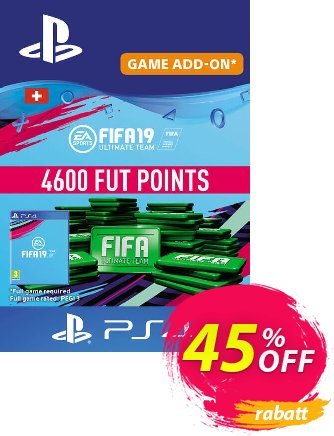 Fifa 19 - 4600 FUT Points PS4 (Switzerland) Coupon, discount Fifa 19 - 4600 FUT Points PS4 (Switzerland) Deal. Promotion: Fifa 19 - 4600 FUT Points PS4 (Switzerland) Exclusive Easter Sale offer 