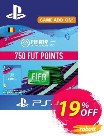 Fifa 19 - 750 FUT Points PS4 (Belgium) Coupon, discount Fifa 19 - 750 FUT Points PS4 (Belgium) Deal. Promotion: Fifa 19 - 750 FUT Points PS4 (Belgium) Exclusive Easter Sale offer 