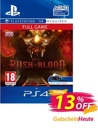 Until Dawn Rush of Blood VR PS4 discount coupon Until Dawn Rush of Blood VR PS4 Deal - Until Dawn Rush of Blood VR PS4 Exclusive Easter Sale offer 