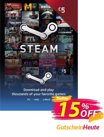 Steam Wallet Top-up 5 EUR discount coupon Steam Wallet Top-up 5 EUR Deal - Steam Wallet Top-up 5 EUR Exclusive Easter Sale offer 