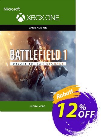Battlefield 1 Deluxe Edition UPGRADE Xbox One Coupon, discount Battlefield 1 Deluxe Edition UPGRADE Xbox One Deal. Promotion: Battlefield 1 Deluxe Edition UPGRADE Xbox One Exclusive Easter Sale offer 