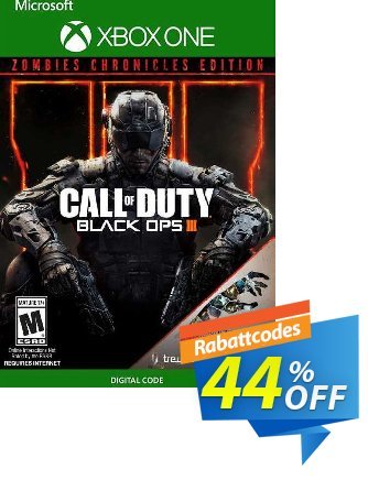 Call of Duty: Black Ops III - Zombies Chronicles Edition Xbox One (UK) Coupon, discount Call of Duty: Black Ops III - Zombies Chronicles Edition Xbox One (UK) Deal. Promotion: Call of Duty: Black Ops III - Zombies Chronicles Edition Xbox One (UK) Exclusive Easter Sale offer 