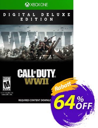 Call of Duty: WWII - Digital Deluxe Xbox One (UK) Coupon, discount Call of Duty: WWII - Digital Deluxe Xbox One (UK) Deal. Promotion: Call of Duty: WWII - Digital Deluxe Xbox One (UK) Exclusive Easter Sale offer 