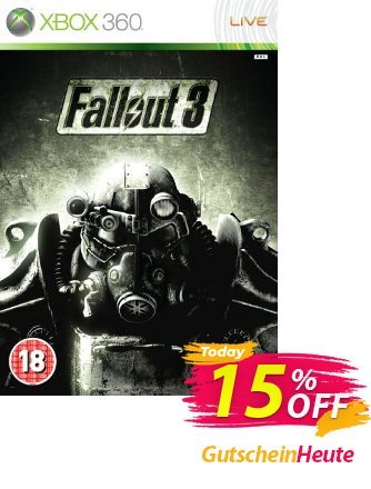 Fallout 3 Xbox 360 - Digital Code Coupon, discount Fallout 3 Xbox 360 - Digital Code Deal. Promotion: Fallout 3 Xbox 360 - Digital Code Exclusive Easter Sale offer 