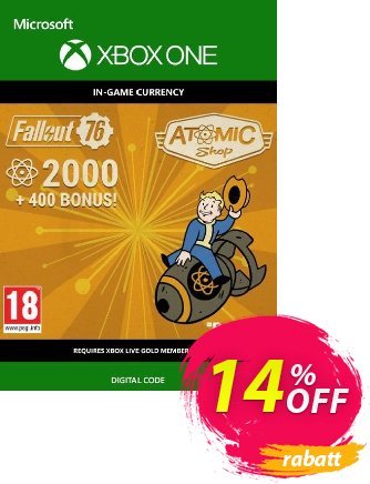 Fallout 76 - 2400 Atoms Xbox One Coupon, discount Fallout 76 - 2400 Atoms Xbox One Deal. Promotion: Fallout 76 - 2400 Atoms Xbox One Exclusive Easter Sale offer 