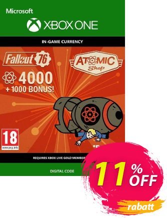 Fallout 76 - 5000 Atoms Xbox One Gutschein Fallout 76 - 5000 Atoms Xbox One Deal Aktion: Fallout 76 - 5000 Atoms Xbox One Exclusive Easter Sale offer 