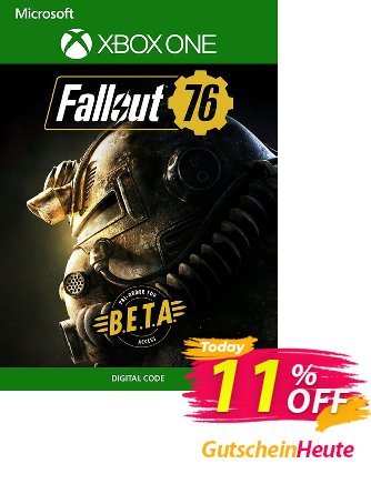 Fallout 76 Inc. BETA Xbox One Gutschein Fallout 76 Inc. BETA Xbox One Deal Aktion: Fallout 76 Inc. BETA Xbox One Exclusive Easter Sale offer 