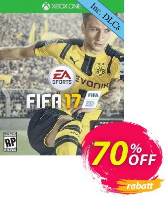 FIFA 17 + DLC Xbox One Coupon, discount FIFA 17 + DLC Xbox One Deal. Promotion: FIFA 17 + DLC Xbox One Exclusive Easter Sale offer 
