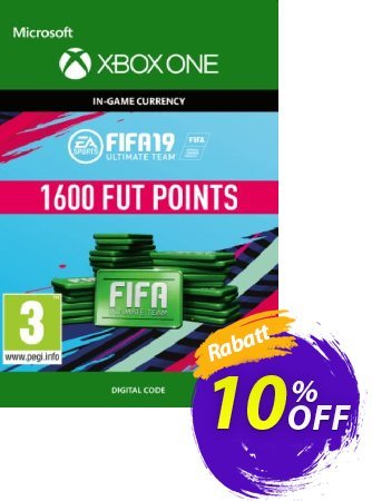 Fifa 19 - 1600 FUT Points (Xbox One) Coupon, discount Fifa 19 - 1600 FUT Points (Xbox One) Deal. Promotion: Fifa 19 - 1600 FUT Points (Xbox One) Exclusive Easter Sale offer 