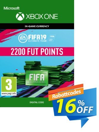 Fifa 19 - 2200 FUT Points - Xbox One  Gutschein Fifa 19 - 2200 FUT Points (Xbox One) Deal Aktion: Fifa 19 - 2200 FUT Points (Xbox One) Exclusive Easter Sale offer 