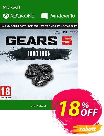 Gears 5: 1,000 Iron Xbox One Coupon, discount Gears 5: 1,000 Iron Xbox One Deal. Promotion: Gears 5: 1,000 Iron Xbox One Exclusive Easter Sale offer 